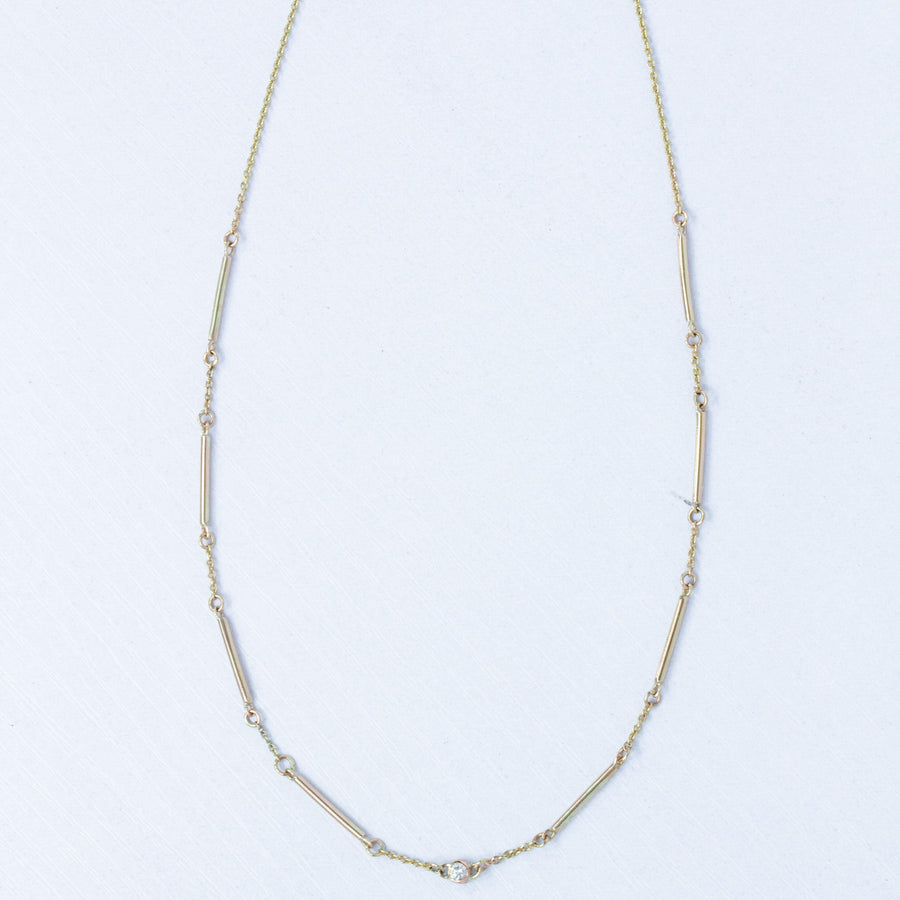 Ebb & Flow Diamond Necklace in Gold