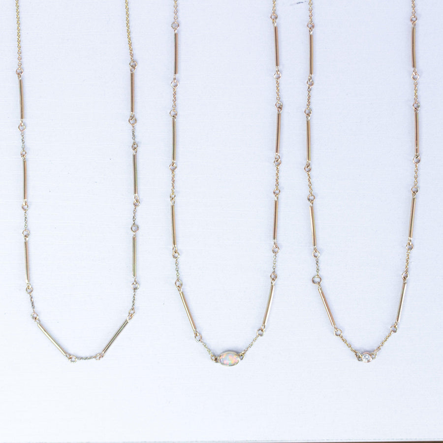 Ebb & Flow Diamond Necklace in Gold