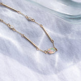 Ebb and Flow Opal Diamond Necklace