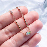 Ebb and Flow Opal Diamond Necklace