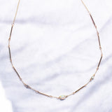 Ebb and Flow Opal Diamond Necklace