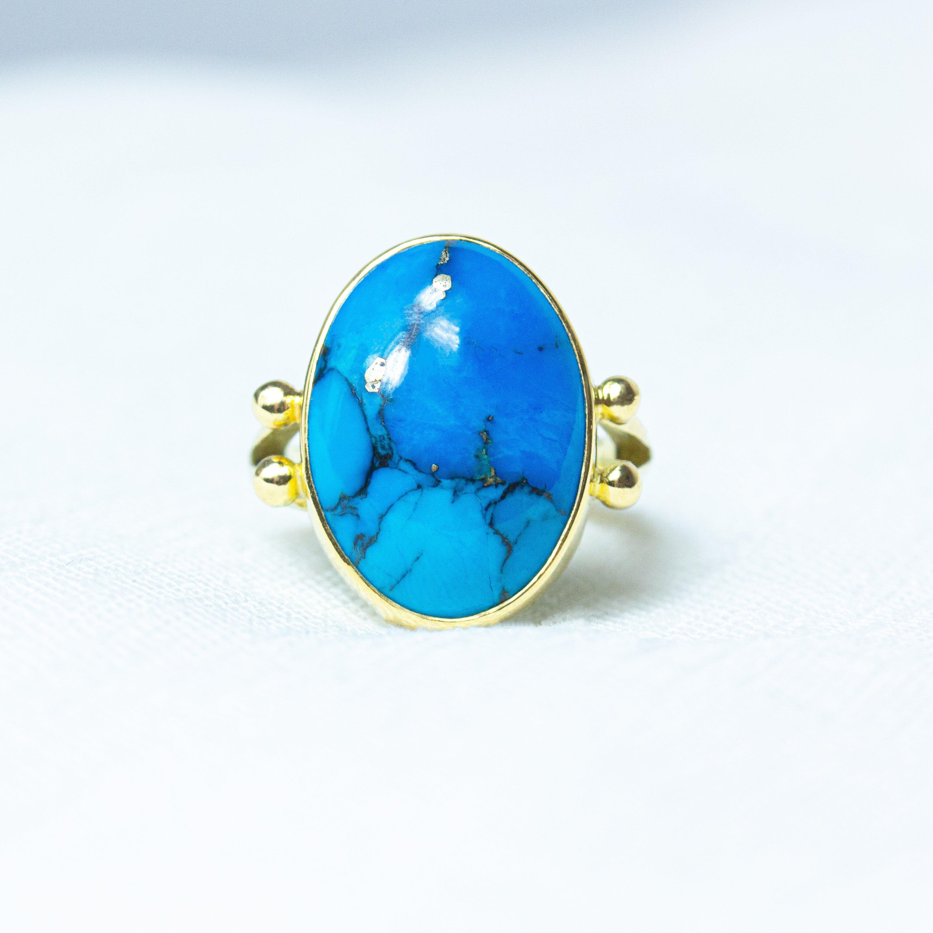 Egyptian Turquoise Tidal Ring - Main Image