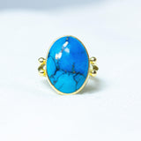 Egyptian Turquoise Tidal Ring - Amy Jennifer Jewellery