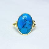 Egyptian Turquoise Tidal Ring - Amy Jennifer Jewellery