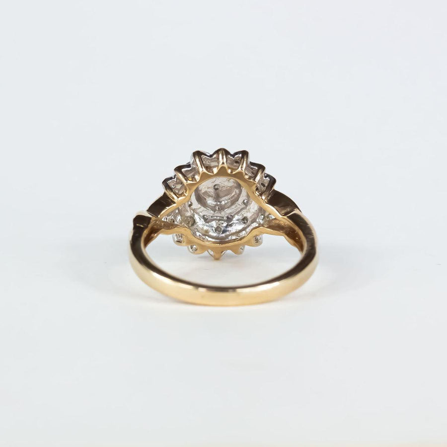 Flower Cluster Ring in 9K Yellow Gold