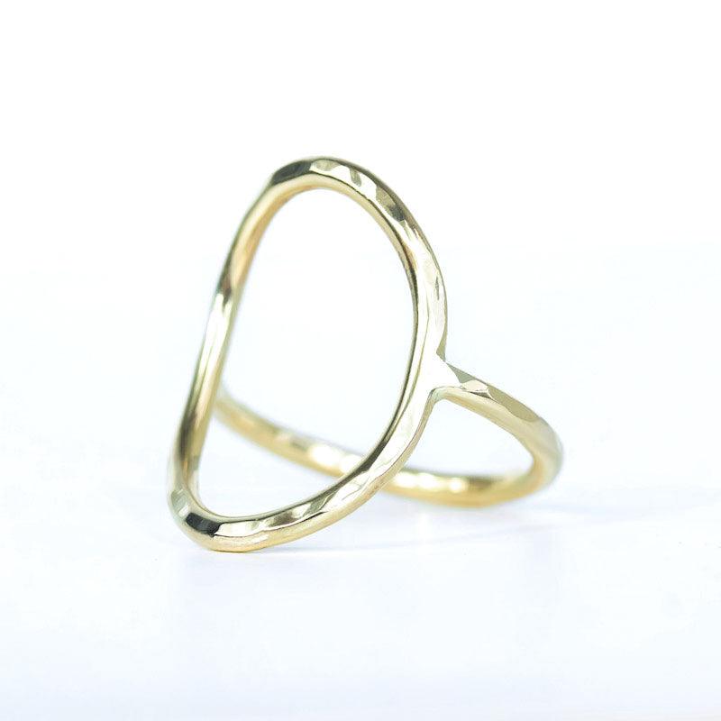 Golden Circle Ring - Amy Jennifer Jewellery