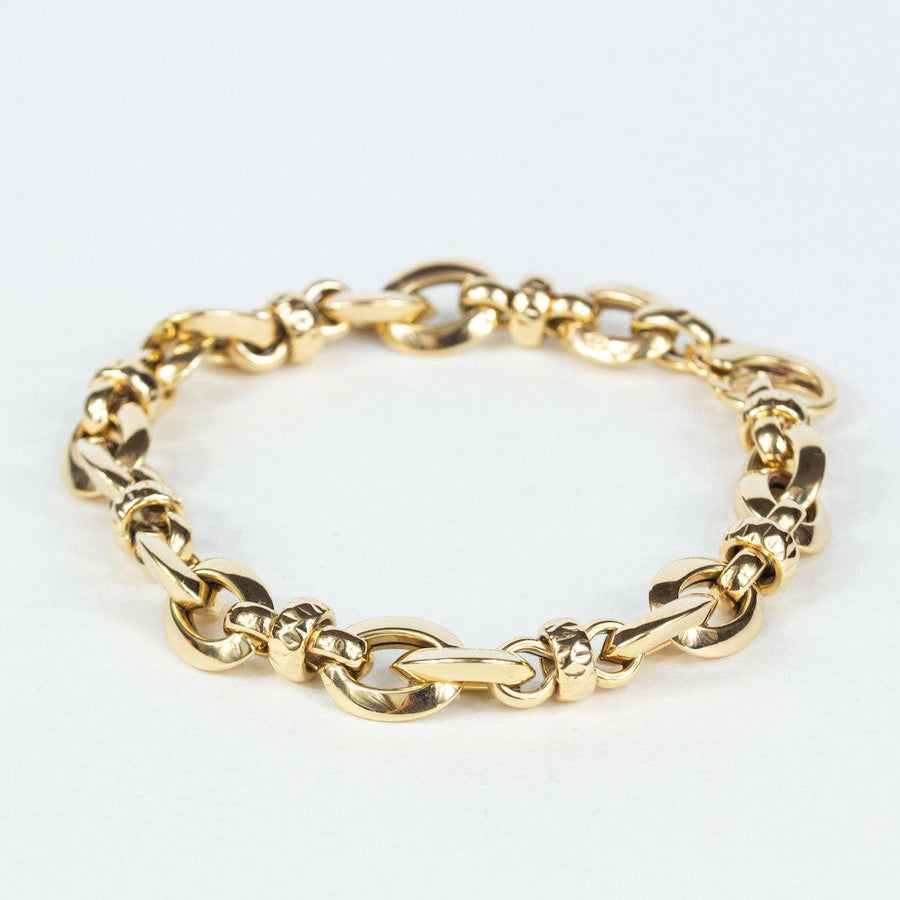 Hollow Fancy Link Bracelet in 9K Gold