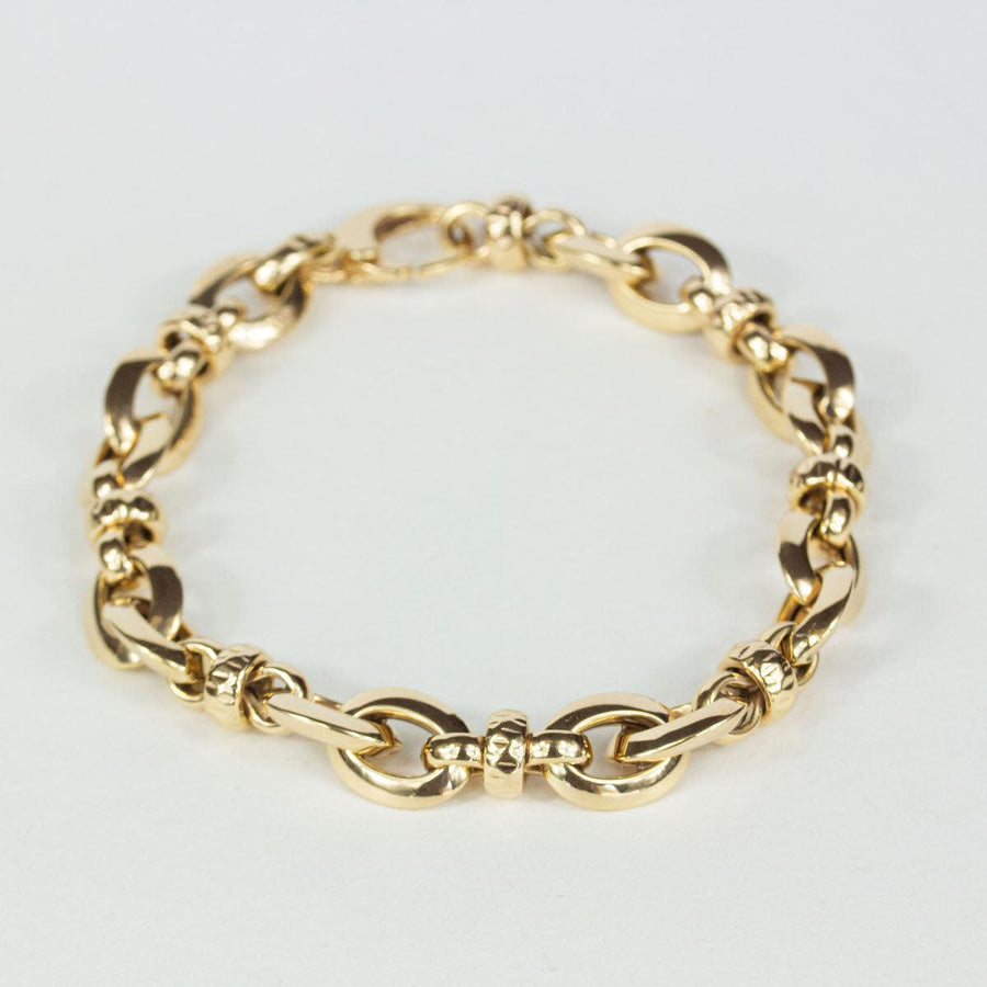 Hollow Fancy Link Bracelet in 9K Gold