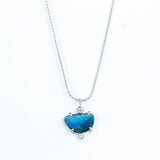 Oceanic Australian Boulder Opal & Diamond Necklace