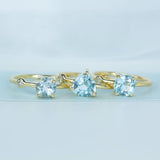 Off-Shore Aquamarine & Diamond Ring