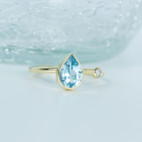 Off-Shore Aquamarine & Diamond Ring