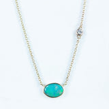 Off-Shore Crystal Opal and Diamond Necklace