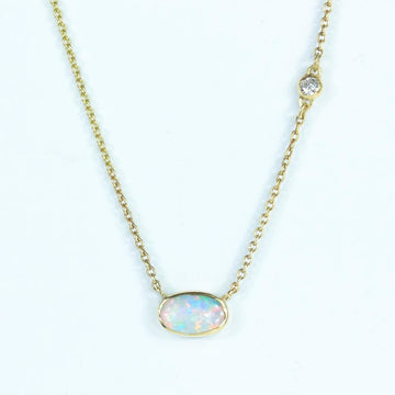 Offshore Crystal Opal and Diamond Necklace 
