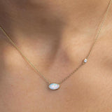 Offshore Crystal Opal and Diamond Necklace 