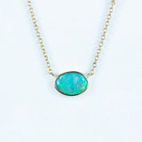 Off-Shore Crystal Opal and Diamond Necklace