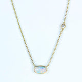 Offshore Crystal Opal and Diamond Necklace 