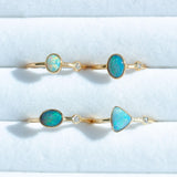 Off-Shore Opal & Diamond Ring - Amy Jennifer Jewellery