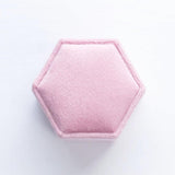 Pink Velvet Ring Box - Amy Jennifer Jewellery