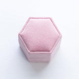 Pink Velvet Ring Box - Amy Jennifer Jewellery