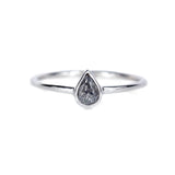 Salt & Pepper Diamond Ring White Gold