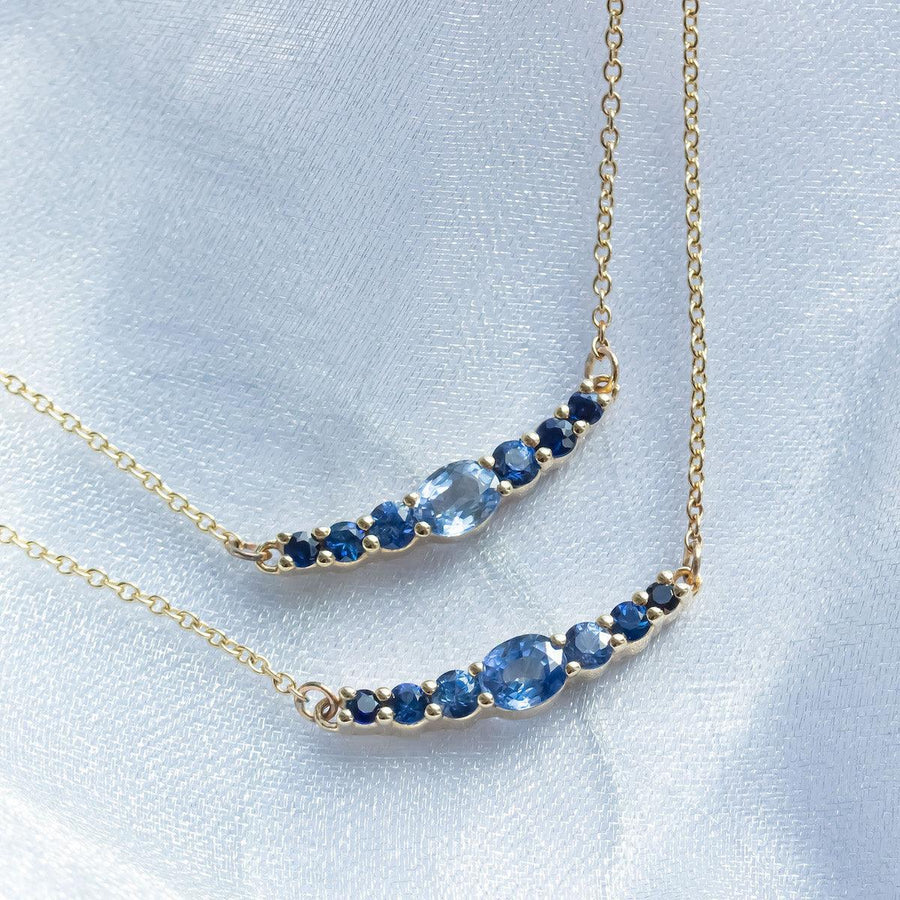 Seaspray Ombré Sapphire Necklace