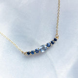 Seaspray Ombré Sapphire Necklace