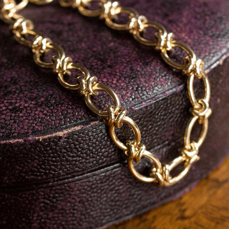 Solid Knot Link Bracelet in 9K Gold - Amy Jennifer Jewellery
