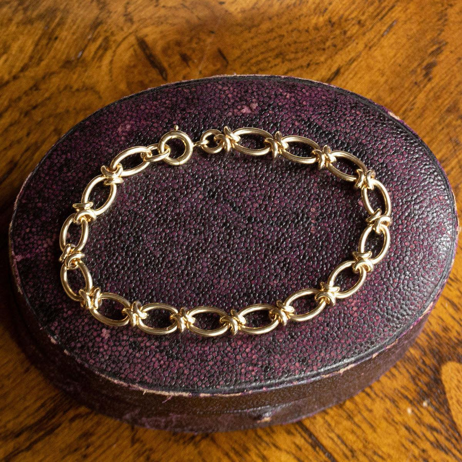 Solid Knot Link Bracelet in 9K Gold - Amy Jennifer Jewellery