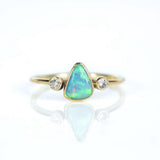 Stella Gold Diamond and Opal Ring