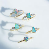 Stella Gold Diamond and Opal Ring