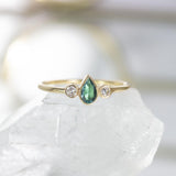 Stella Gold Tourmaline and Diamond Ring