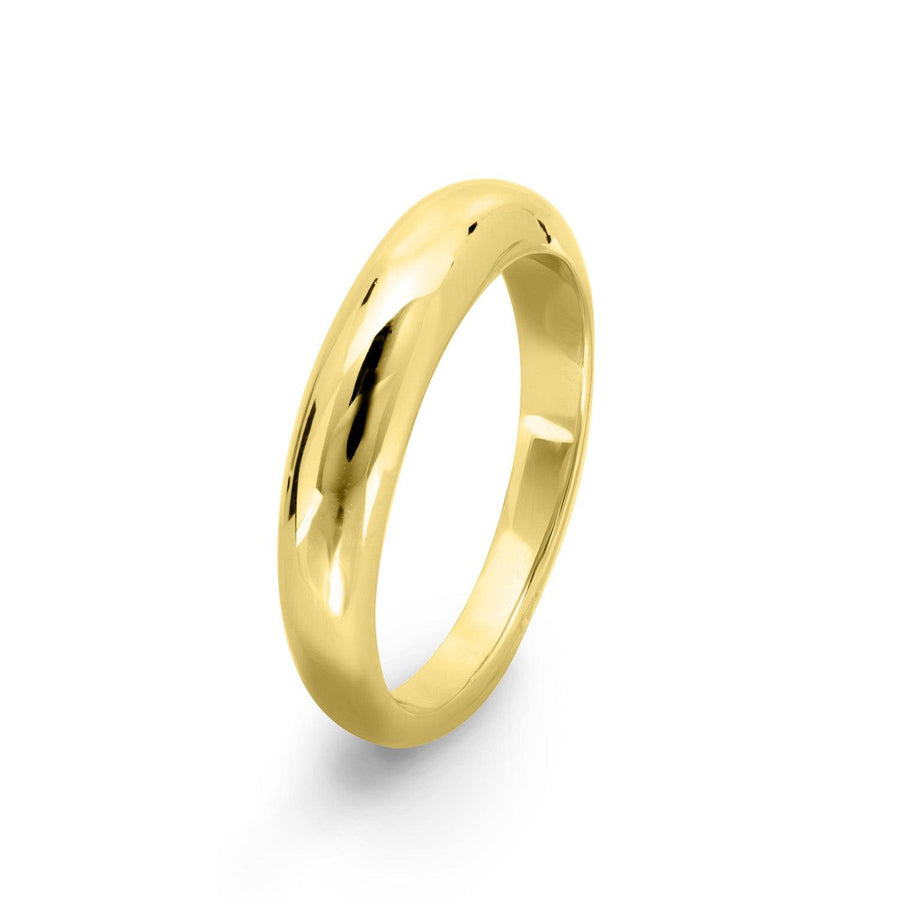 Yellow Gold Tapered Wedding Band